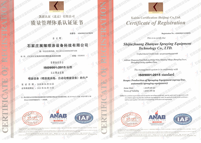 ISO9001质量管理体系认证